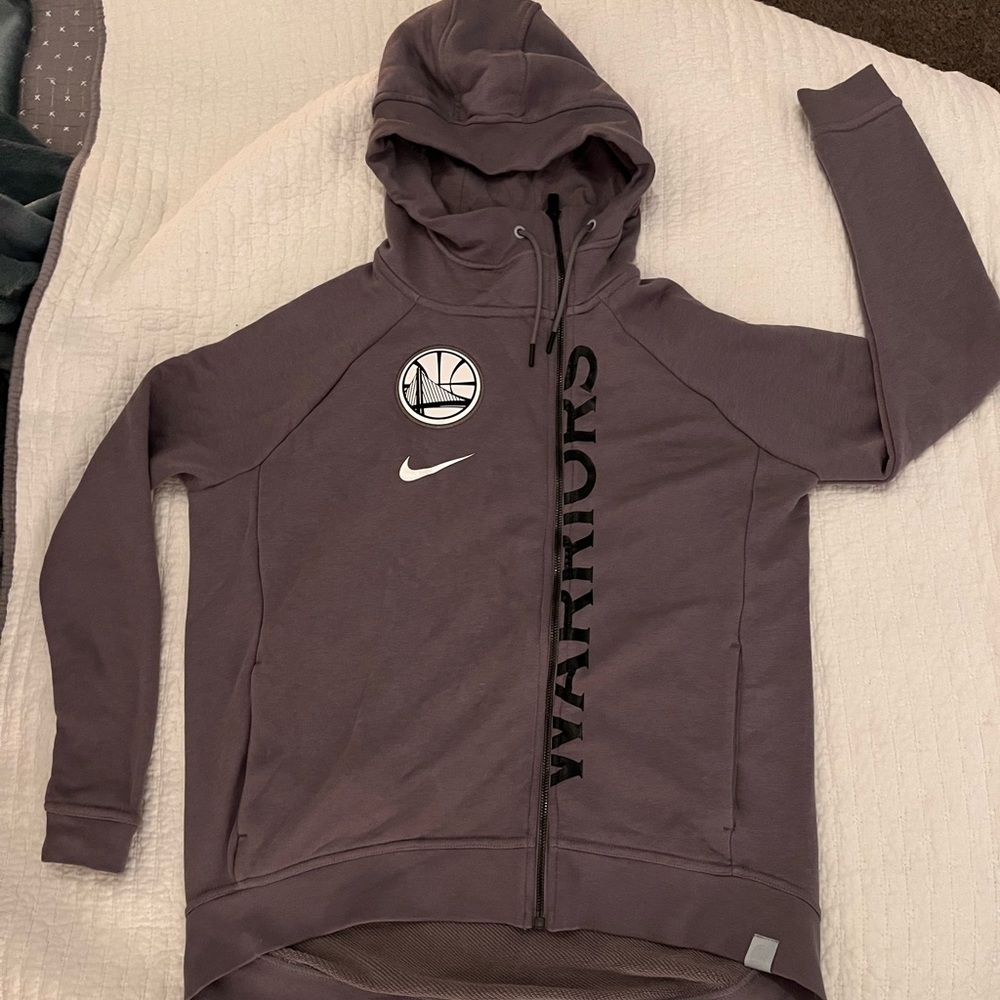 Women's Nike Gray Golden State Warriors Modern Cape Full-Zip Hoodie